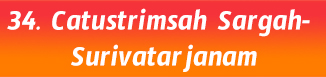34.Catustrimsah Sargah- Surivatarjanam